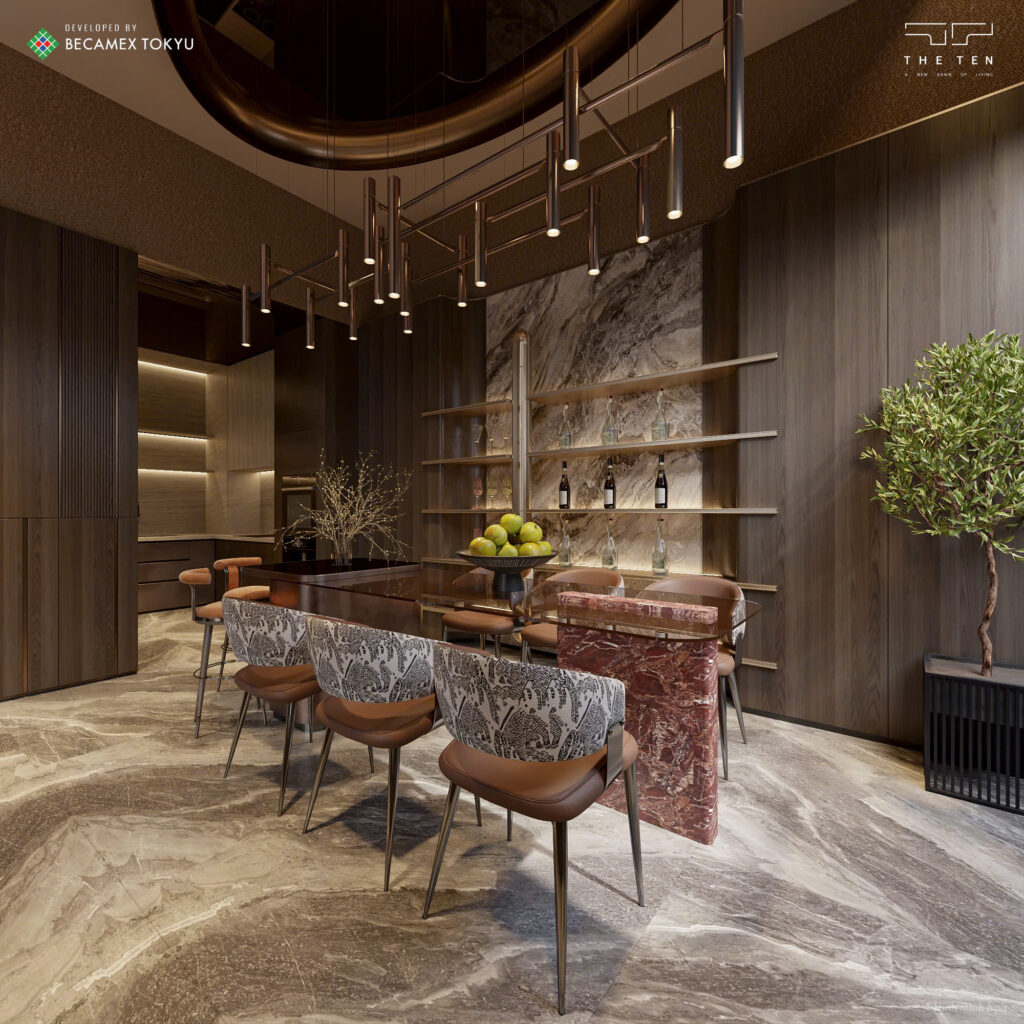 Thiết kế bàn ăn cho Duplex