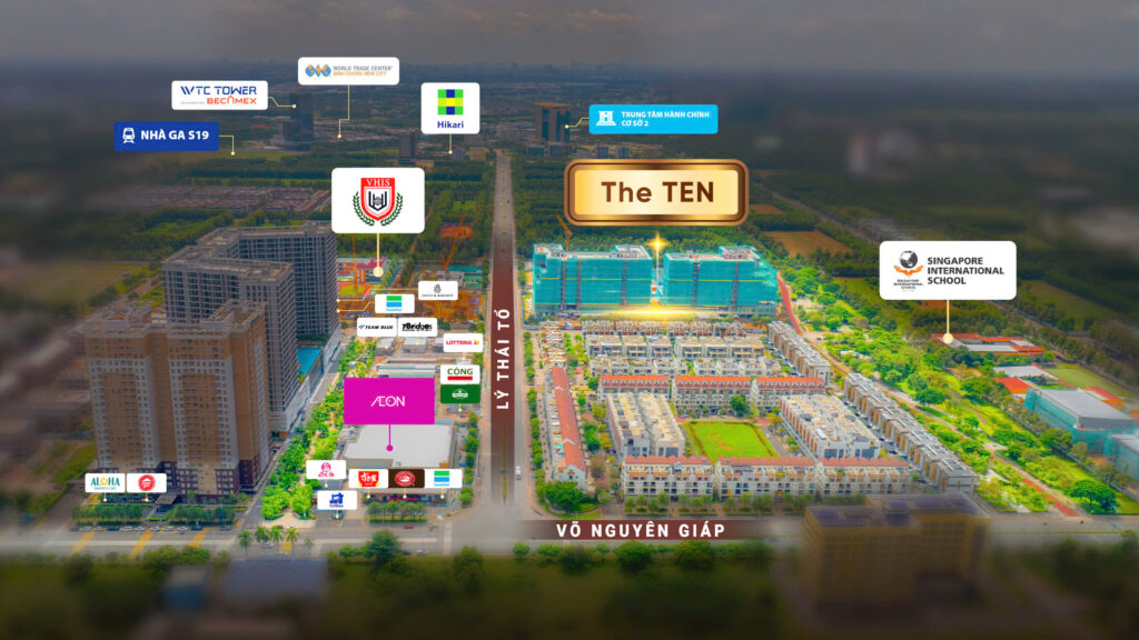 Phối cảnh MIDORI PARK, The TEN, The NEST 