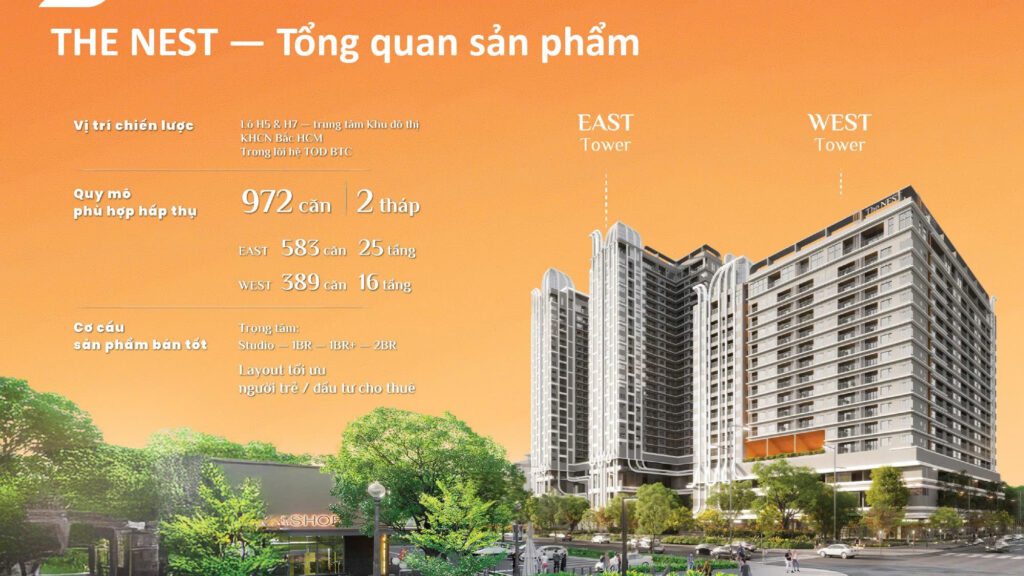 thông tin tổng quan về chung cư The NEST